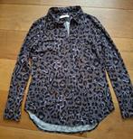 Studio Anneloes travelstof poppy blouse, panterprint, maat M, Maat 38/40 (M), Studio Anneloes, Bruin, Ophalen of Verzenden