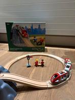 Brio Treinset +  BRIO hogesnelheidstrein 33697 + extra rails, Ophalen of Verzenden, Gebruikt, Complete set, Duplo