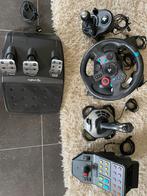 Logitech G29+pedalen+shifter+joystick+bedieningspaneel, Computers en Software, Joysticks, Ophalen, Zo goed als nieuw, Logitech G