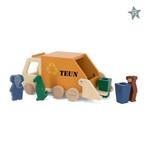 Trixie Houten vuilniswagen ( met naam ), Ophalen of Verzenden, Nieuw, Kraamcadeau