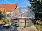 mooi zwembad met zandfilter- en warmtepomp., Tuin en Terras, Zwembaden, 120 cm of meer, Ophalen of Verzenden, Zo goed als nieuw