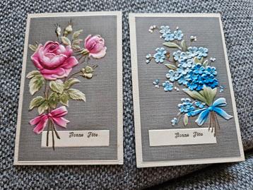 Brocante relief  Franse Ansichtkaarten - Bonne Fête beschikbaar voor biedingen