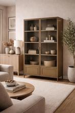 Ronja vitrinekast XL military brown van Woood showmodel, Ophalen, Industrieweg 25, Rj, Zo goed als nieuw