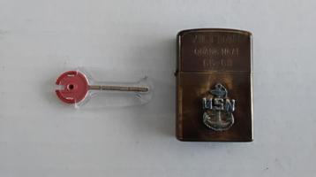 Aansteker Zippo Vietnam Quang Ngai 1968 _ 1969. beschikbaar voor biedingen