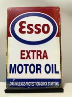 ESSO extra motor oil metalen reclamebord (Old Look), Verzamelen, Merken en Reclamevoorwerpen, Reclamebord, Nieuw, Ophalen of Verzenden