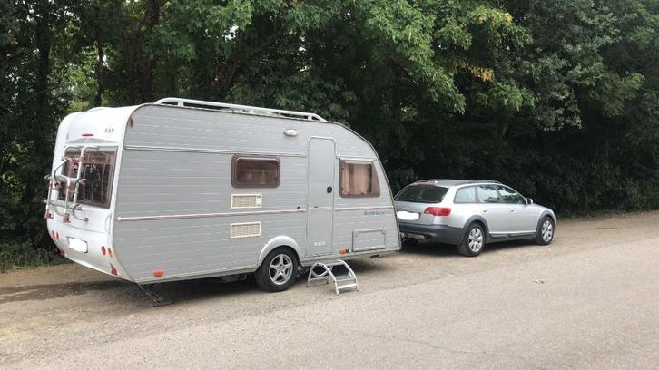 Kip 44 TK Shuttle Special, Caravans en Kamperen, Caravans, Particulier, tot en met 5, 750 - 1000 kg, Standaardzit, Kip, Dwarsbed