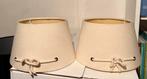 Riviera maison 2x lampenkappen crème kleur, Huis en Inrichting, Lampen | Lampenkappen, Ophalen, Rond, Zo goed als nieuw, Crème