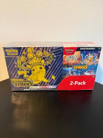 Pokemon Surging Sparks Elite Trainer Box + Booster Bundle beschikbaar voor biedingen