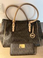 Michael Kors Tas & Portemonnee Set, Sieraden, Tassen en Uiterlijk, Tassen | Damestassen, Ophalen, Gebruikt, Bruin, Handtas