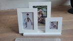 Set van 3 houten fotolijsten, met standaard, Ophalen of Verzenden, Zo goed als nieuw