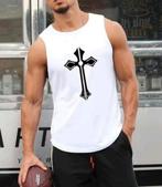Nieuwe witte heren singlet maat M. Okselmaat 48 cm, Maat 48/50 (M), Wit, Nieuw, Ophalen of Verzenden