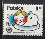 Polen 1980 - Kind met haar arm om Duif, Ophalen of Verzenden, Polen, Postfris