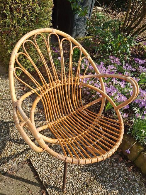 rotan stoel Rohe Noordwolde, Huis en Inrichting, Stoelen, Gebruikt, Eén, Riet of Rotan, Overige kleuren, Ophalen