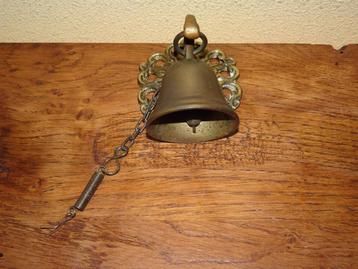 Vintage koperen ophangbel voor schellekoord ornamenten beschikbaar voor biedingen
