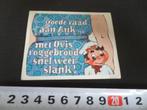 sticker strip bakker ovis roggebrood raad aan ank - slank, Verzamelen, Ophalen, Zo goed als nieuw, Bedrijf of Vereniging