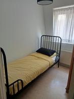 bed + matras + lattenbodem IKEA 130/165/200 x 80 FABULERA, Huis en Inrichting, Ophalen, Eenpersoons, Zwart, 80 cm