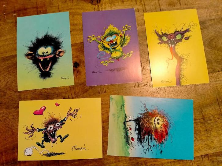 Boite a Monstres Franquin monsters Editions Dalix kaarten, Verzamelen, Stripfiguren, Zo goed als nieuw, Overige typen, Guust of Robbedoes