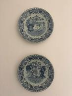 Antiek 2 Petrus Regout & Co Maastricht ‘fantasie’ blauw wit, Antiek en Kunst, Ophalen of Verzenden