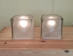 Als nieuw: 2 x Iviken Ikea Ice Cube lamp, Huis en Inrichting, Lampen | Tafellampen, Ophalen of Verzenden, Zo goed als nieuw, Minder dan 50 cm