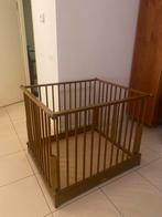 Houten babybox - Vierkant verstelbare hoogte, Kinderen en Baby's, Boxen, Ophalen, Gebruikt, Vierkant, Boxkleed