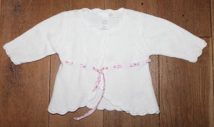 Vestje van H&M 62, Kinderen en Baby's, Babykleding | Maat 62, Zo goed als nieuw, Meisje, Truitje of Vestje, Ophalen of Verzenden