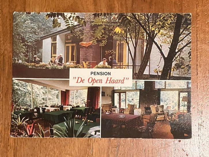 Pension De Open Haard in Doornspijk, Verzamelen, Ansichtkaarten | Nederland, Ongelopen, Gelderland, 1960 tot 1980, Ophalen of Verzenden