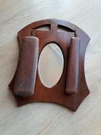 Antieke met spiegel en borstels, Antiek en Kunst, Ophalen of Verzenden, Ovaal, Minder dan 50 cm