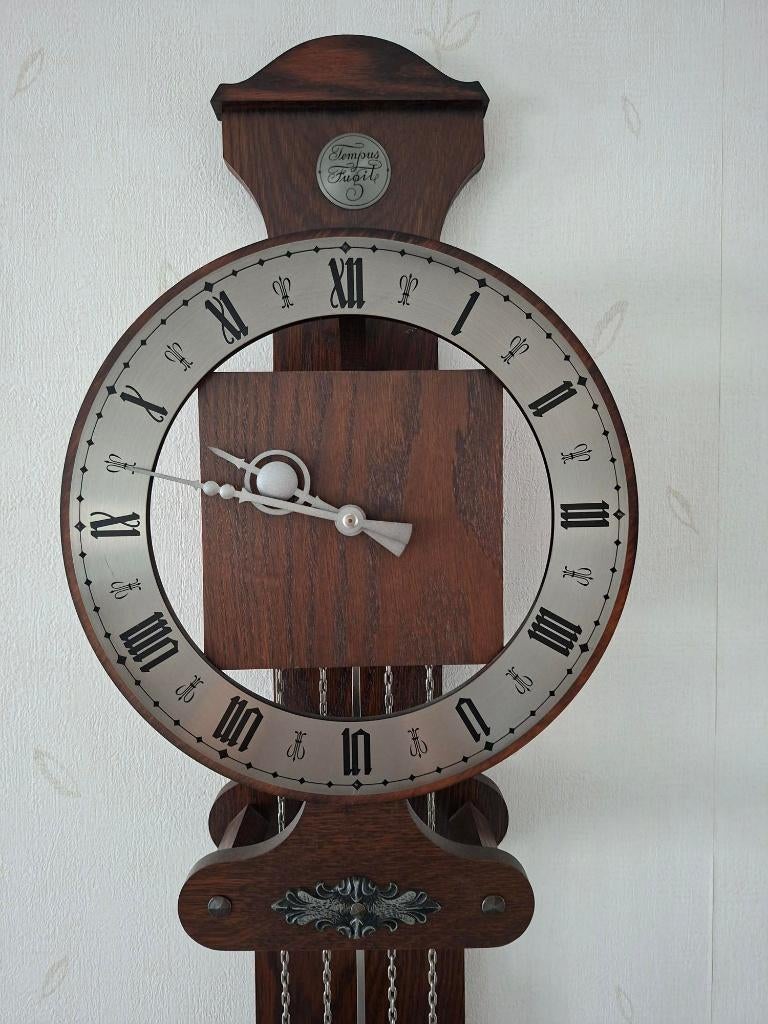 Tempus Fugit - Wandklok met slinger, Ophalen, Gebruikt, Analoog, Wandklok