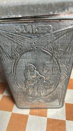 Antieke suikerbus met oversluit deksel de Gryter, Verzamelen, Blikken, Ophalen of Verzenden, Zo goed als nieuw, Overige