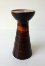 Keramiek kandelaar licht donkerbruin Ambacht Volendam 3191-k, Ophalen of Verzenden