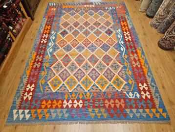 Handgeweven oosterse wollen kelim 297x203 beschikbaar voor biedingen