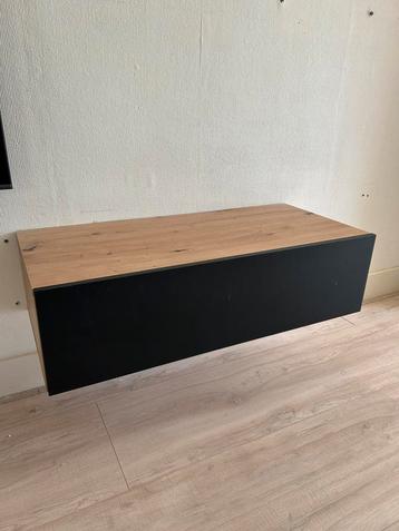 TV meubel hangend mat zwart 90x41x26