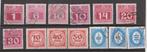 Diverse portzegels, Verzenden, Gestempeld