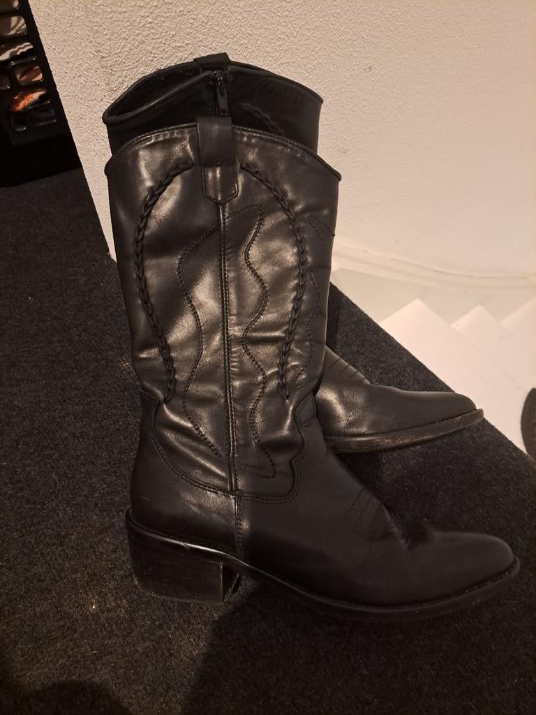 Nikkie western laarzen 39, Ophalen of Verzenden, Gedragen, Zwart, Hoge laarzen