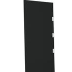 NIEUW Deurluifel zijpaneel (2 stuks) gehard glas zwart met 1, Venlo, Minder dan 80 cm, Overige typen, Minder dan 200 cm
