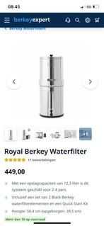 BERKEY - waterfilter, Ophalen of Verzenden, Zo goed als nieuw