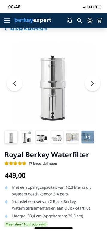 BERKEY - waterfilter beschikbaar voor biedingen