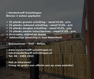 Heb je interesse in een nieuwe schutting? stuur pb!  beschikbaar voor biedingen
