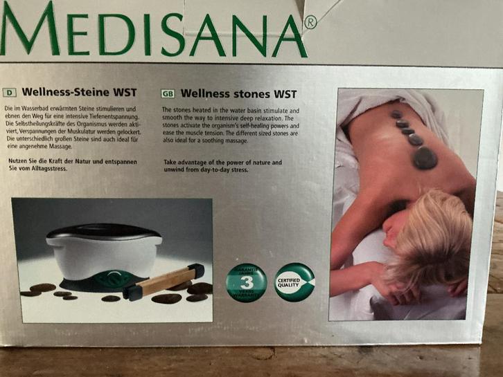 Medisana  hot Stones wellness set, Sport en Fitness, Gezondheidsproducten en Wellness, Zo goed als nieuw, Lichaamsverzorging, Ophalen of Verzenden