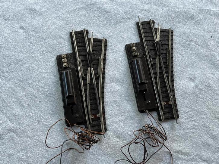 2 elektrische Fleischmann wissels rechts, Hobby en Vrije tijd, Modeltreinen | H0, Gebruikt, Rails, Gelijkstroom, Fleischmann, Ophalen of Verzenden