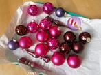 Kerstballen - hoofdkleur paars en roze, Gebruikt, Ophalen of Verzenden