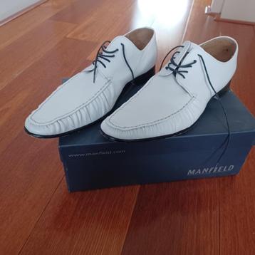  leren  design witte herenschoenen Mansfield beschikbaar voor biedingen