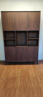 Vakkenkast Madison Walnoot 135 cm, Huis en Inrichting, Kasten | Wandmeubels, Ophalen, Meubel Outlet Meppel, Met deur(en), Info@meubeloutletmeppel.nl