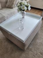 Dienblad voor op een poef, Huis en Inrichting, Tafels | Salontafels, 50 tot 100 cm, Vierkant, Zo goed als nieuw, Minder dan 50 cm