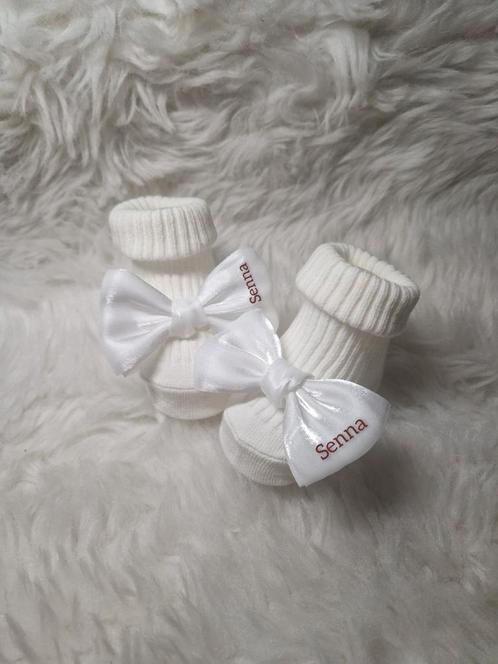 Newborn sokjes met strik, Kinderen en Baby's, Babymode-accessoires, Nieuw, Ophalen of Verzenden