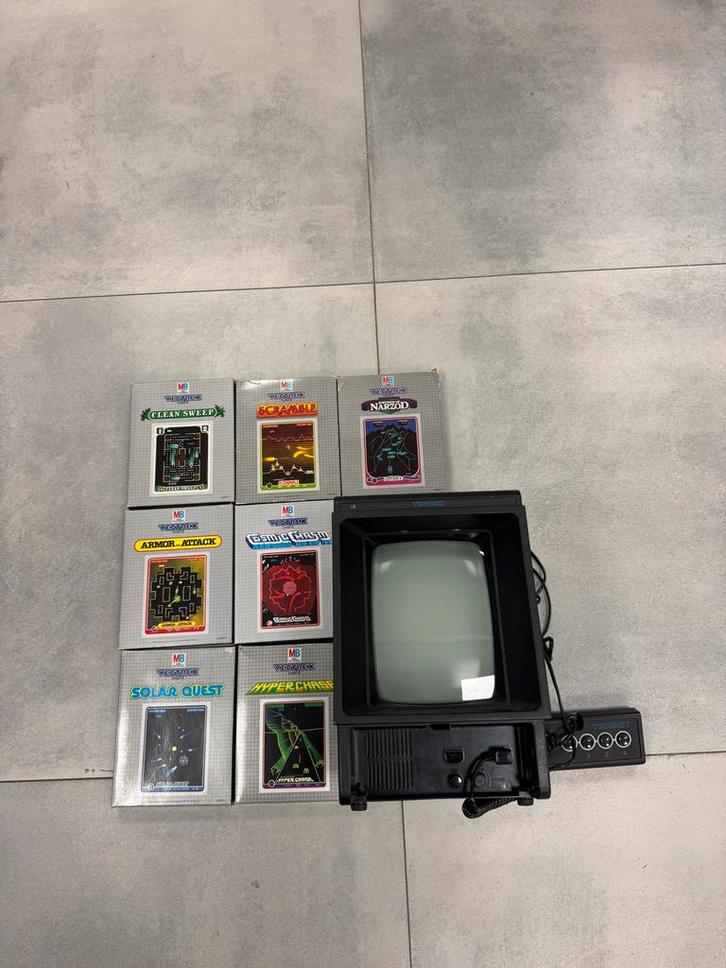Vectrex console + originele boxed games (verzamelset), Spelcomputers en Games, Spelcomputers | Atari, Gebruikt, Overige modellen