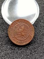Schaarse halve cent 1883, Postzegels en Munten, Munten | Nederland, Overige waardes, Ophalen of Verzenden, Koning Willem III, Losse munt