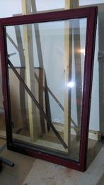 Raam hardhout met dubbel glas, Doe-het-zelf en Verbouw, Glas en Ramen, Ophalen, Minder dan 80 cm, Gevelraam of Ruit