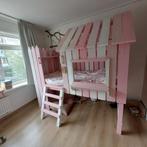 Leuke halfhoogslaper huisje 90x200, Kinderen en Baby's, Kinderkamer | Bedden, Ophalen, Gebruikt, Hoogslaper of Stapelbed, 100 cm of meer