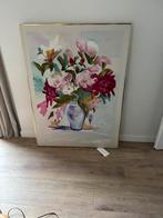 Fleurig bloemenschilderij (G.Martins), Huis en Inrichting, Woonaccessoires | Schilderijen, Tekeningen en Foto's, Schilderij, Ophalen of Verzenden